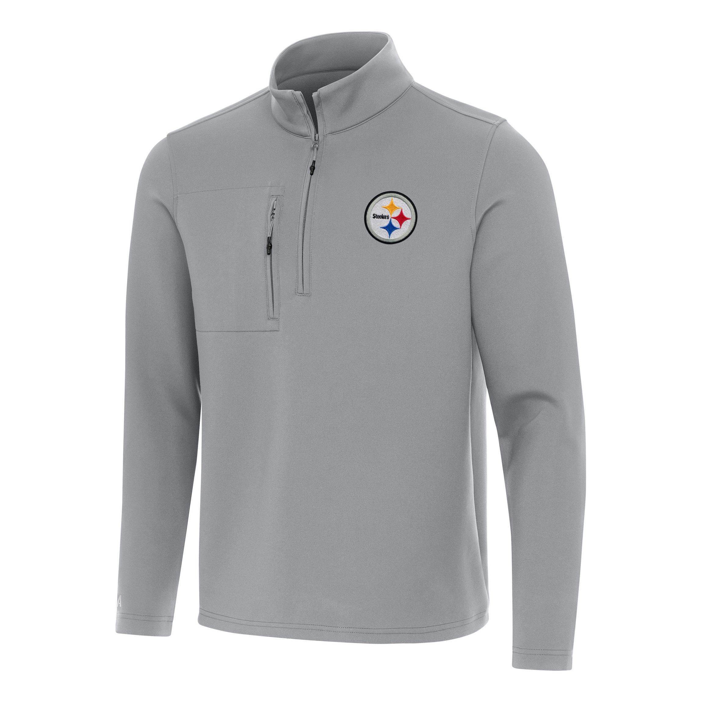 Antigua NFL Pittsburgh Steelers Mens Insider 1/4 Zip Pullover