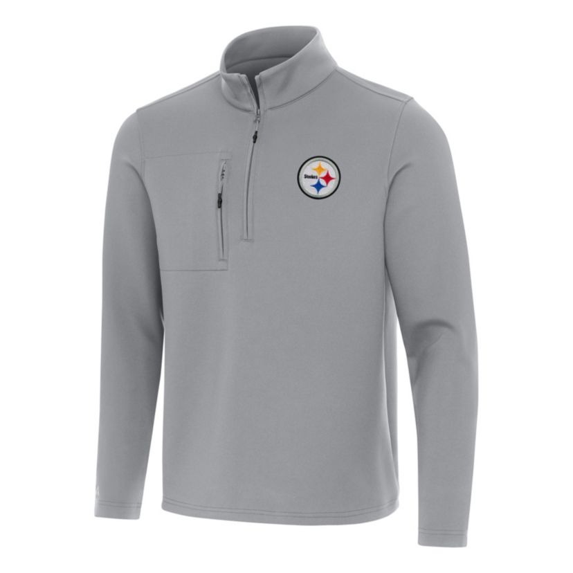 Antigua NFL Pittsburgh Steelers Mens Insider 1/4 Zip Pullover