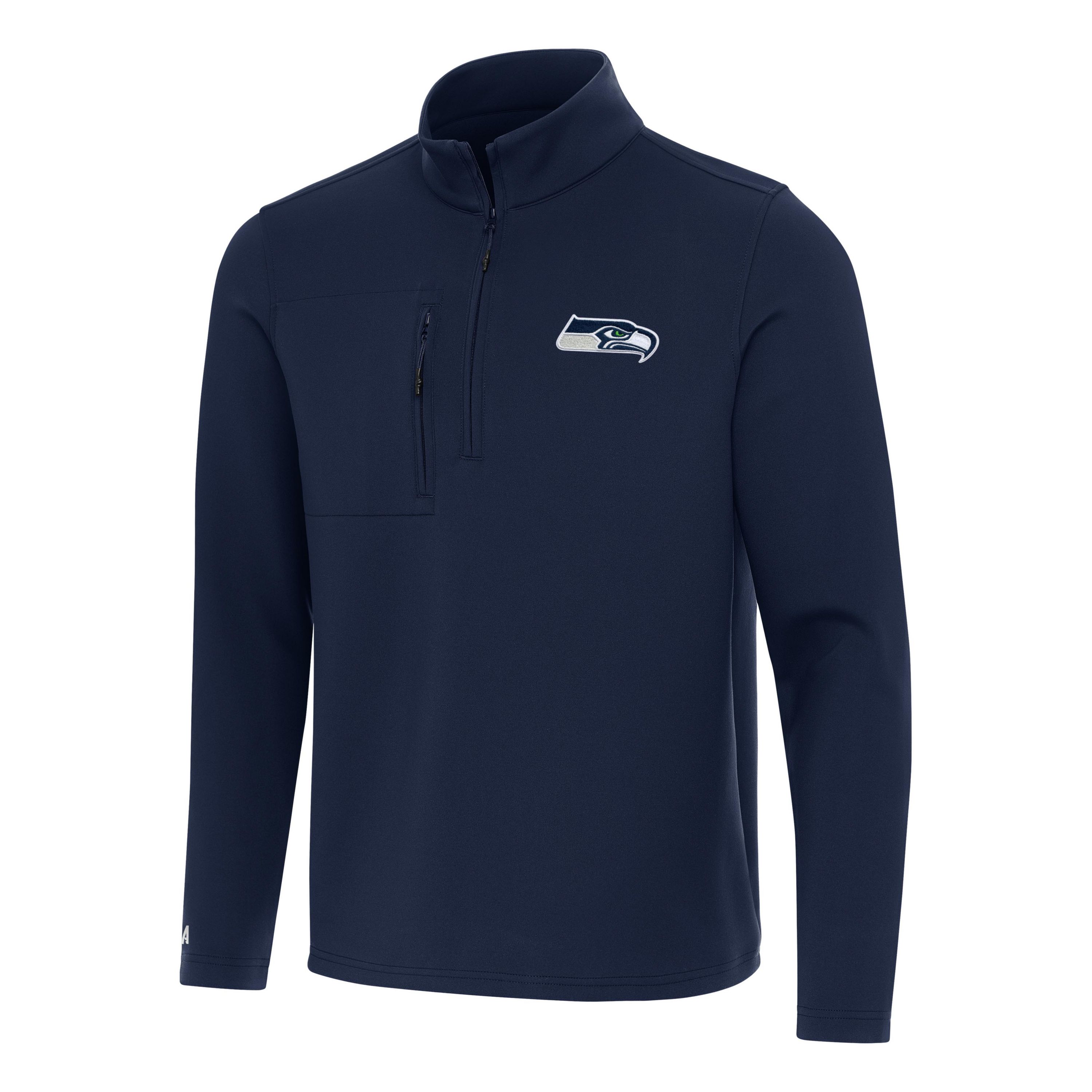 Antigua NFL Seattle Seahawks Mens Insider 1/4 Zip Pullover