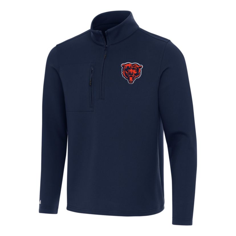 Antigua NFL Chicago Bears Mens Insider 1/4 Zip Pullover