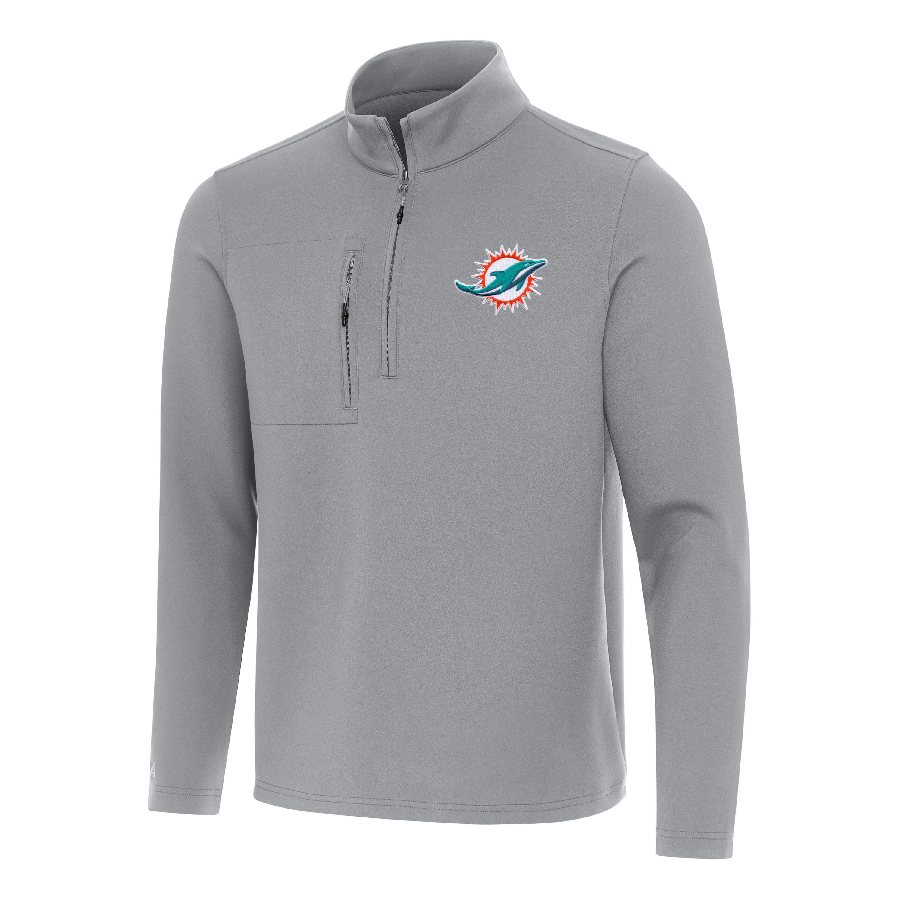 Antigua NFL Miami Dolphins Mens Insider 1/4 Zip Pullover
