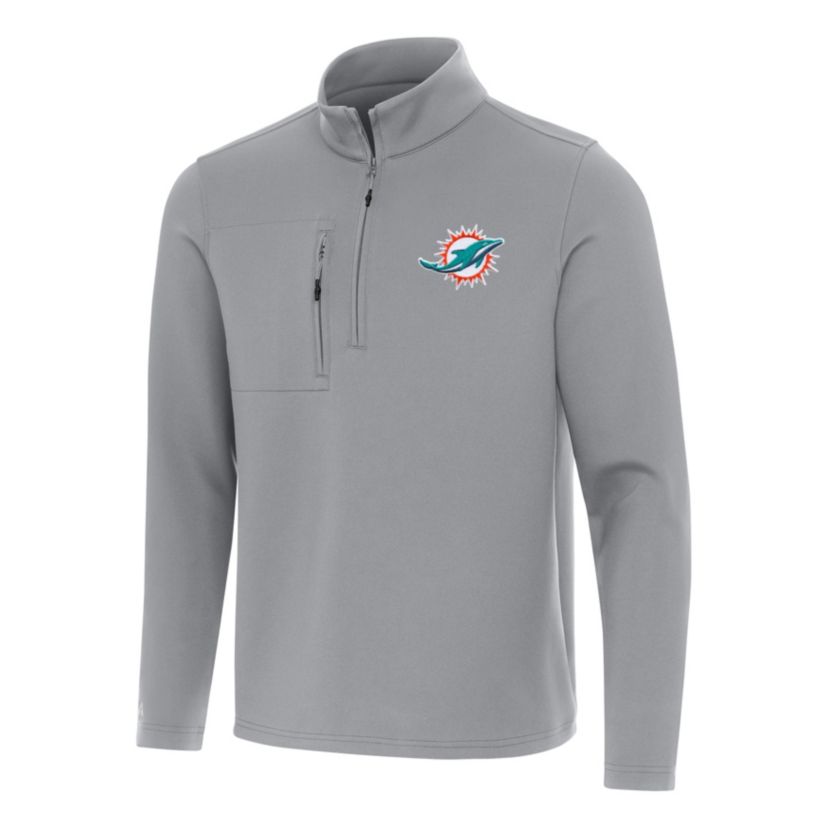 Antigua NFL Miami Dolphins Mens Insider 1/4 Zip Pullover