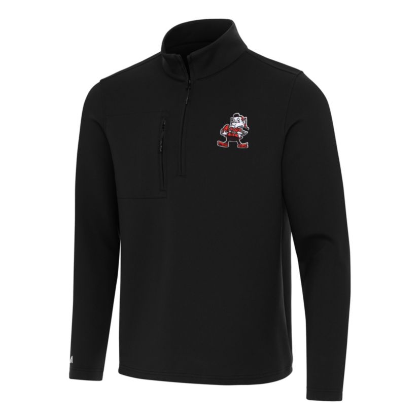 Antigua NFL Cleveland Browns Mens Insider 1/4 Zip Pullover