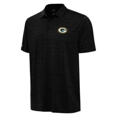 Antigua NFL Green Bay Packers Men's Layout Polo, Black, 3XL