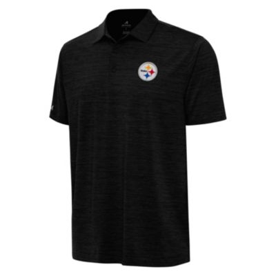 Antigua NFL Pittsburgh Steelers Men's Layout Polo, Black, X-Large -  0198196073929