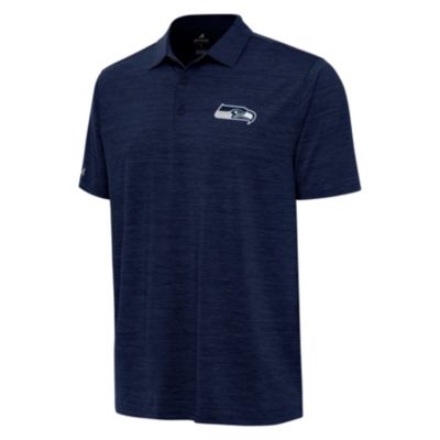 Antigua NFL Seattle Seahawks Men's Layout Polo, Navy Blue, XL
