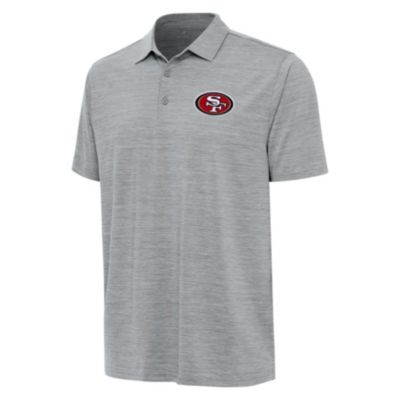 Antigua NFL San Francisco 49ers Men's Layout Polo, Grey, 2XL