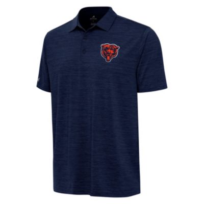 Antigua NFL Chicago Bears Men's Layout Polo, Navy Blue, Large