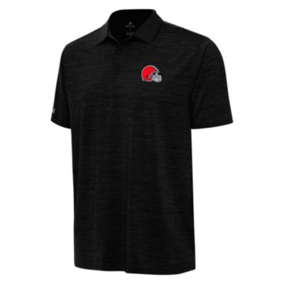 Antigua NFL Cleveland Browns Men's Layout Polo, Black, 3XL
