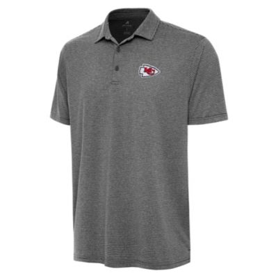 Antigua NFL Kansas City Chiefs Men's Scheme Polo, Black, 3XL
