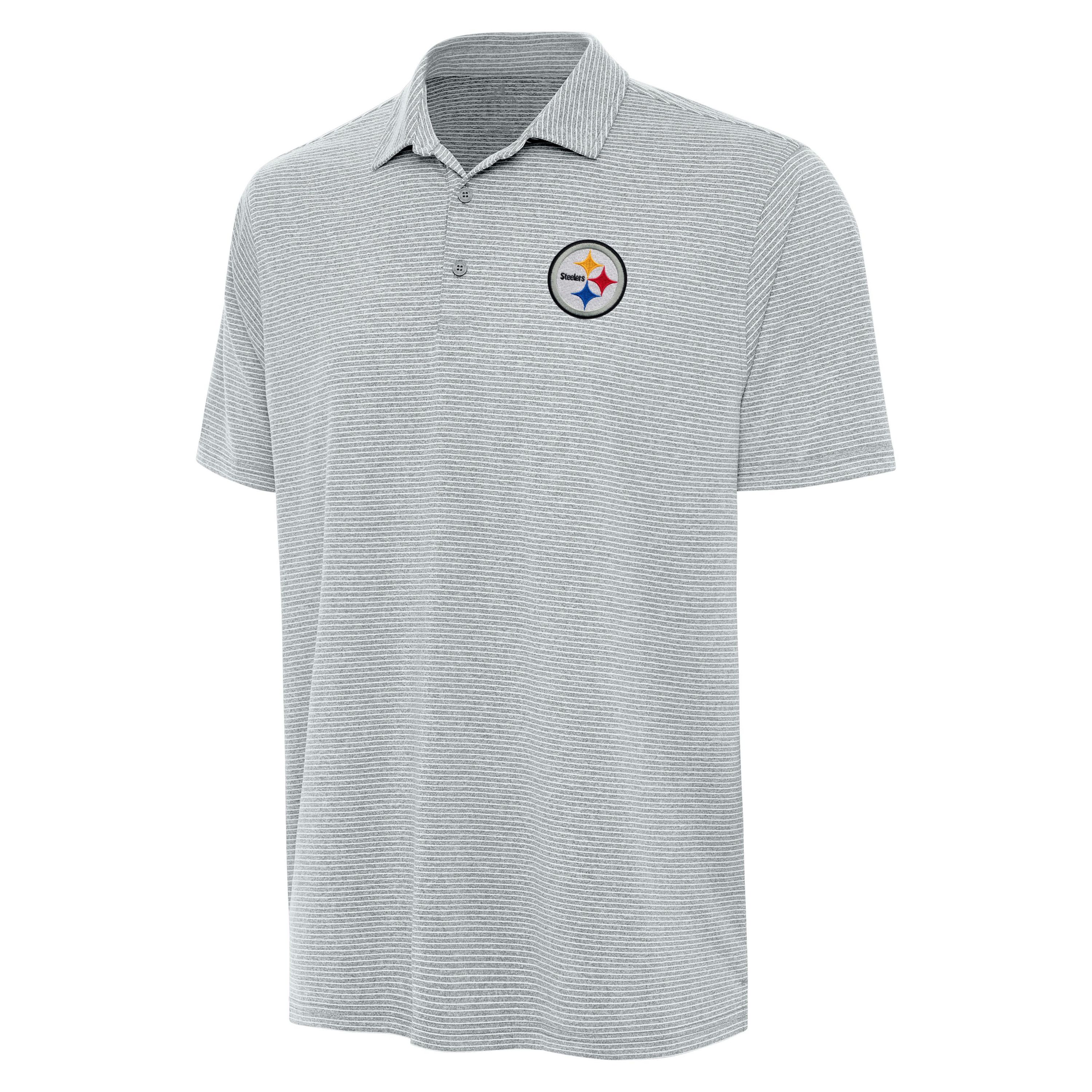 Antigua NFL Pittsburgh Steelers Mens Scheme Polo