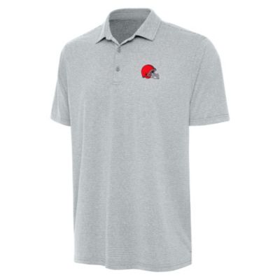 Antigua NFL Cleveland Browns Men's Scheme Polo, Grey, 3XL