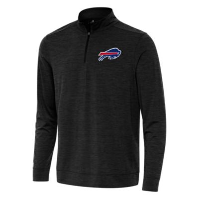 Antigua NFL Buffalo Bills Men's Bright 1/4 Zip Pullover, Black, Large