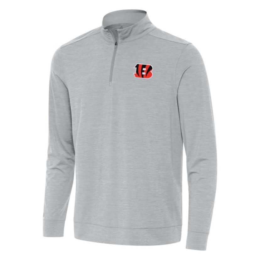 Antigua NFL Cincinnati Bengals Mens Bright 1/4 Zip Pullover