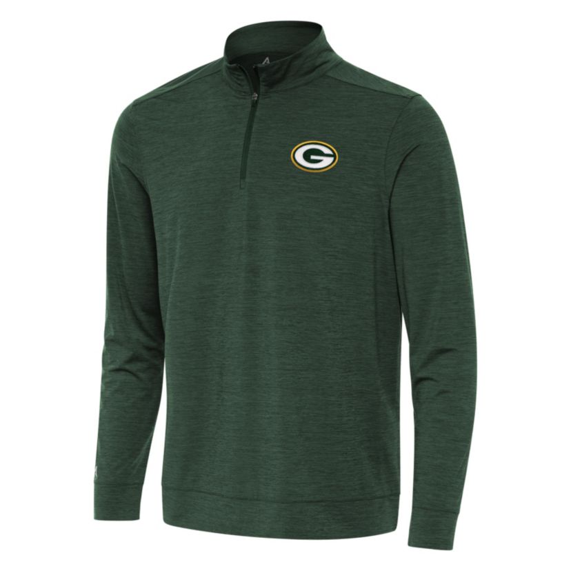 Antigua NFL Green Bay Packers Mens Bright 1/4 Zip Pullover