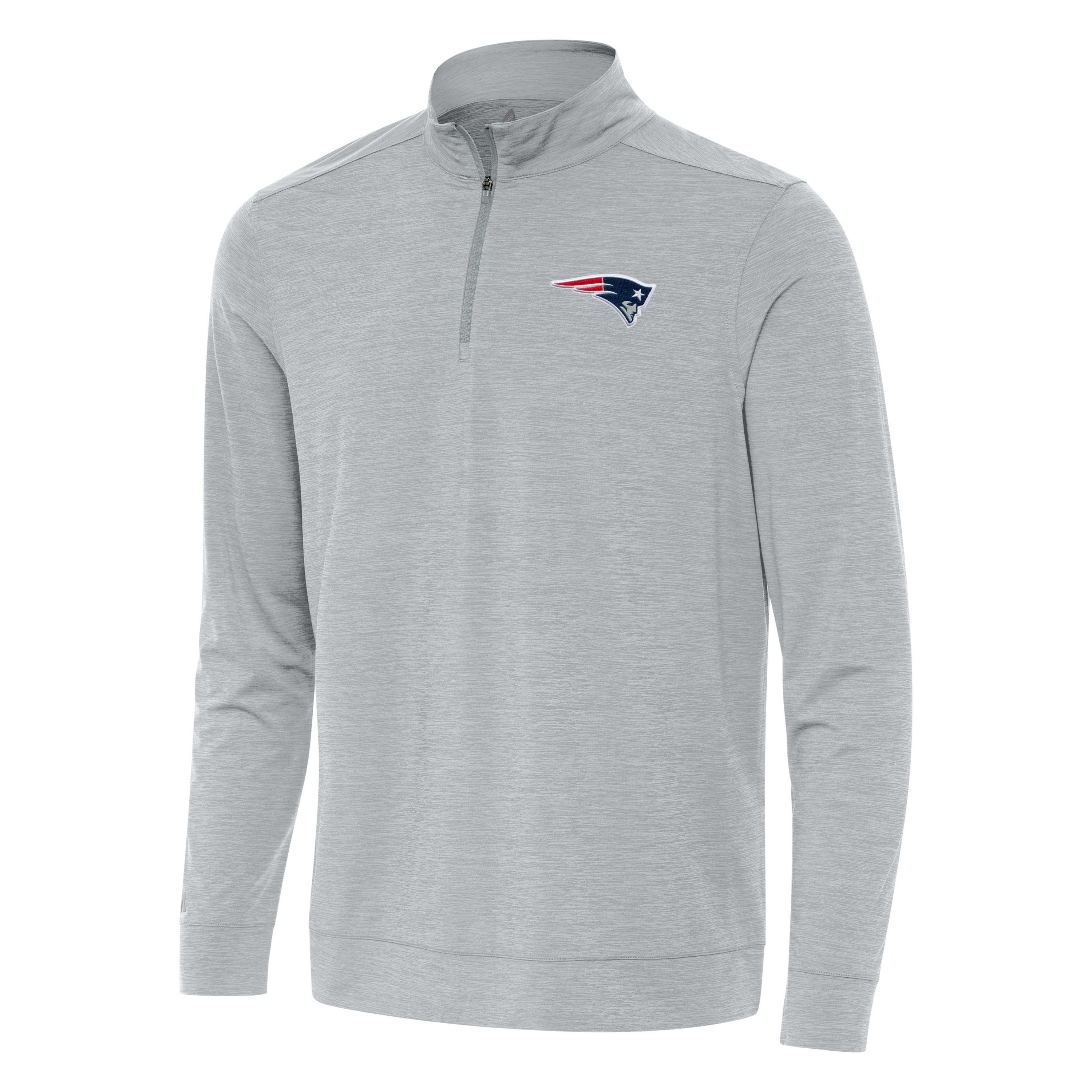 Antigua NFL New England Patriots Mens Bright 1/4 Zip Pullover