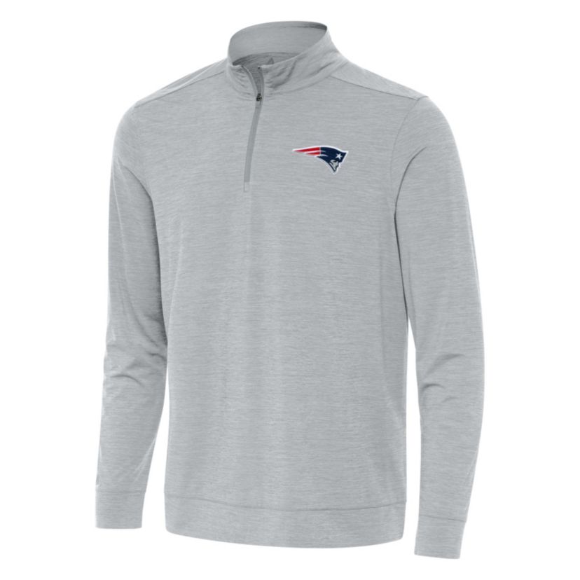 Antigua NFL New England Patriots Mens Bright 1/4 Zip Pullover