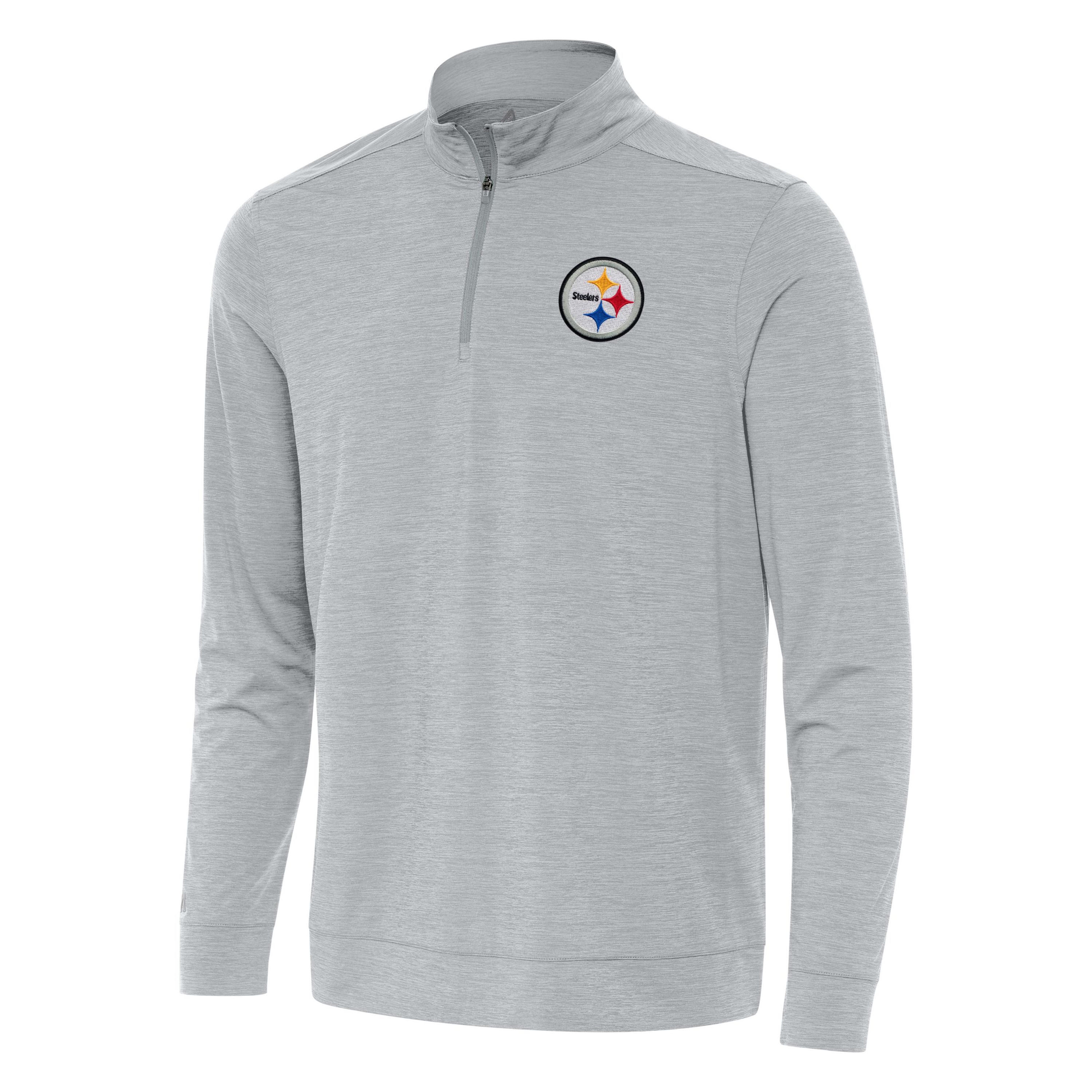 Antigua NFL Pittsburgh Steelers Mens Bright 1/4 Zip Pullover