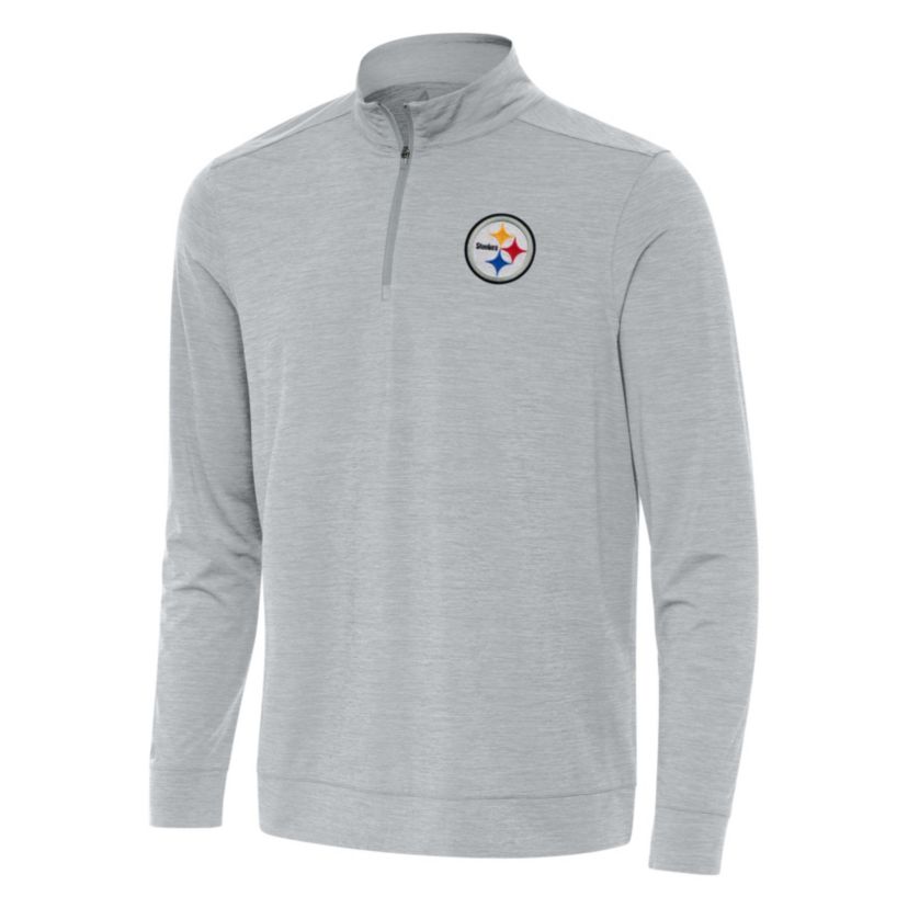 Antigua NFL Pittsburgh Steelers Mens Bright 1/4 Zip Pullover