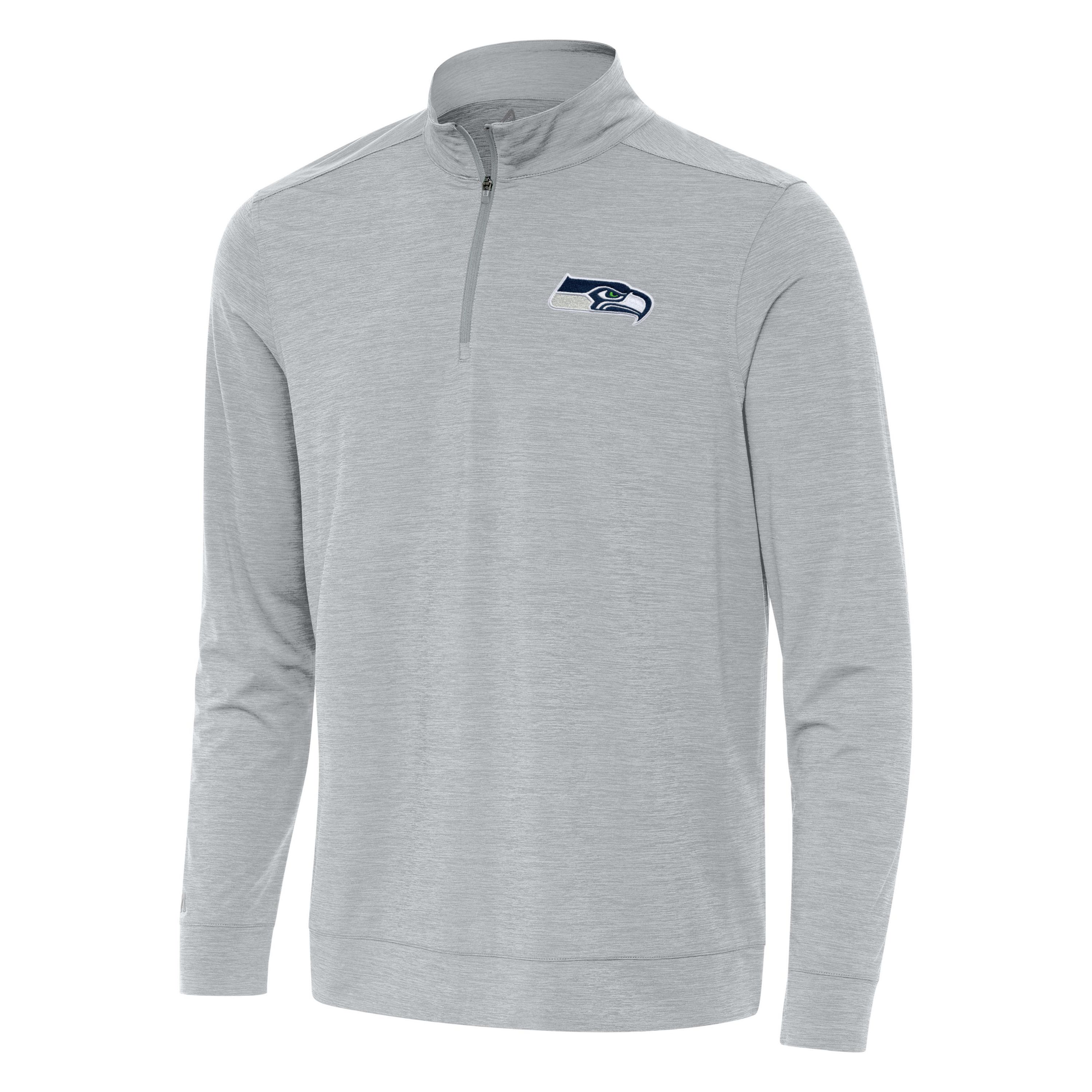 Antigua NFL Seattle Seahawks Mens Bright 1/4 Zip Pullover