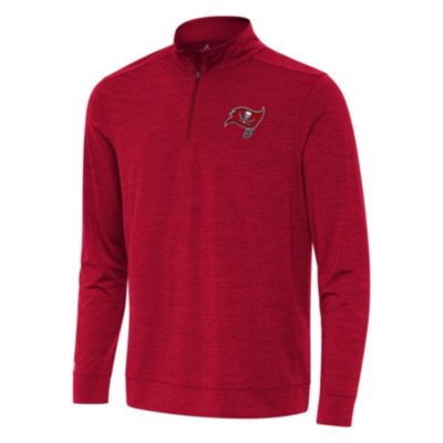 Antigua NFL Tampa Bay Buccaneers Men's Bright 1/4 Zip Pullover, Red, Small
