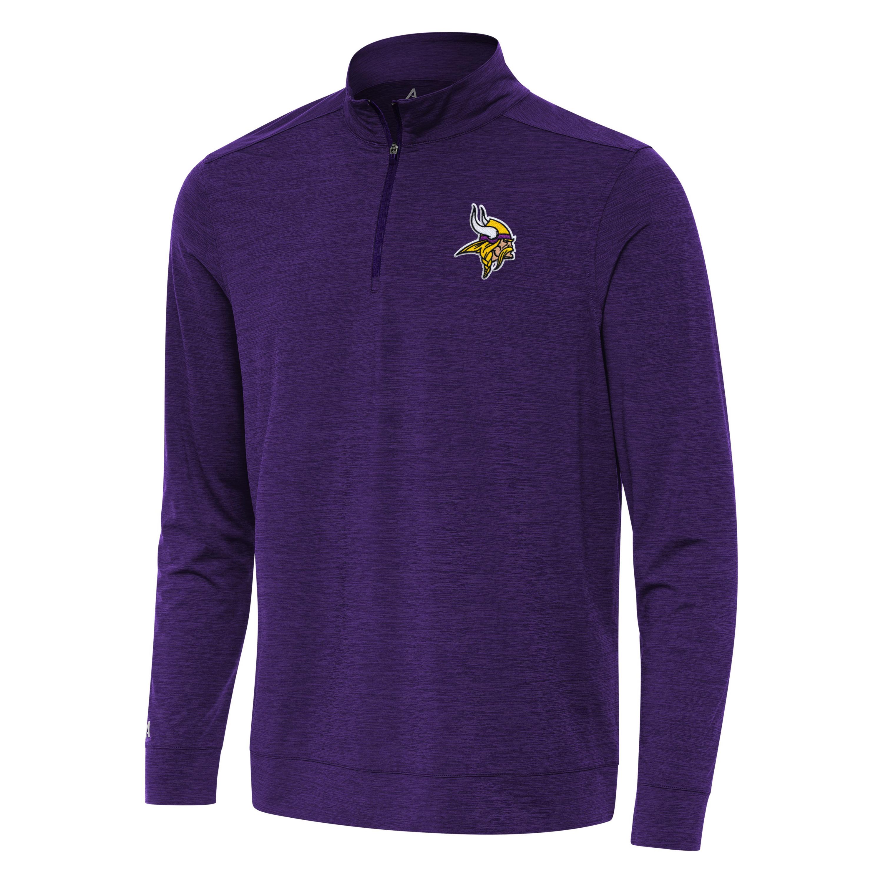 Antigua NFL Minnesota Vikings Mens Bright 1/4 Zip Pullover