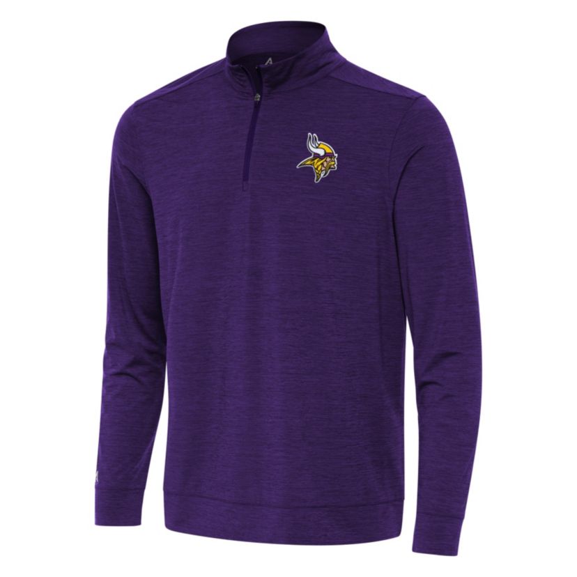 Antigua NFL Minnesota Vikings Mens Bright 1/4 Zip Pullover