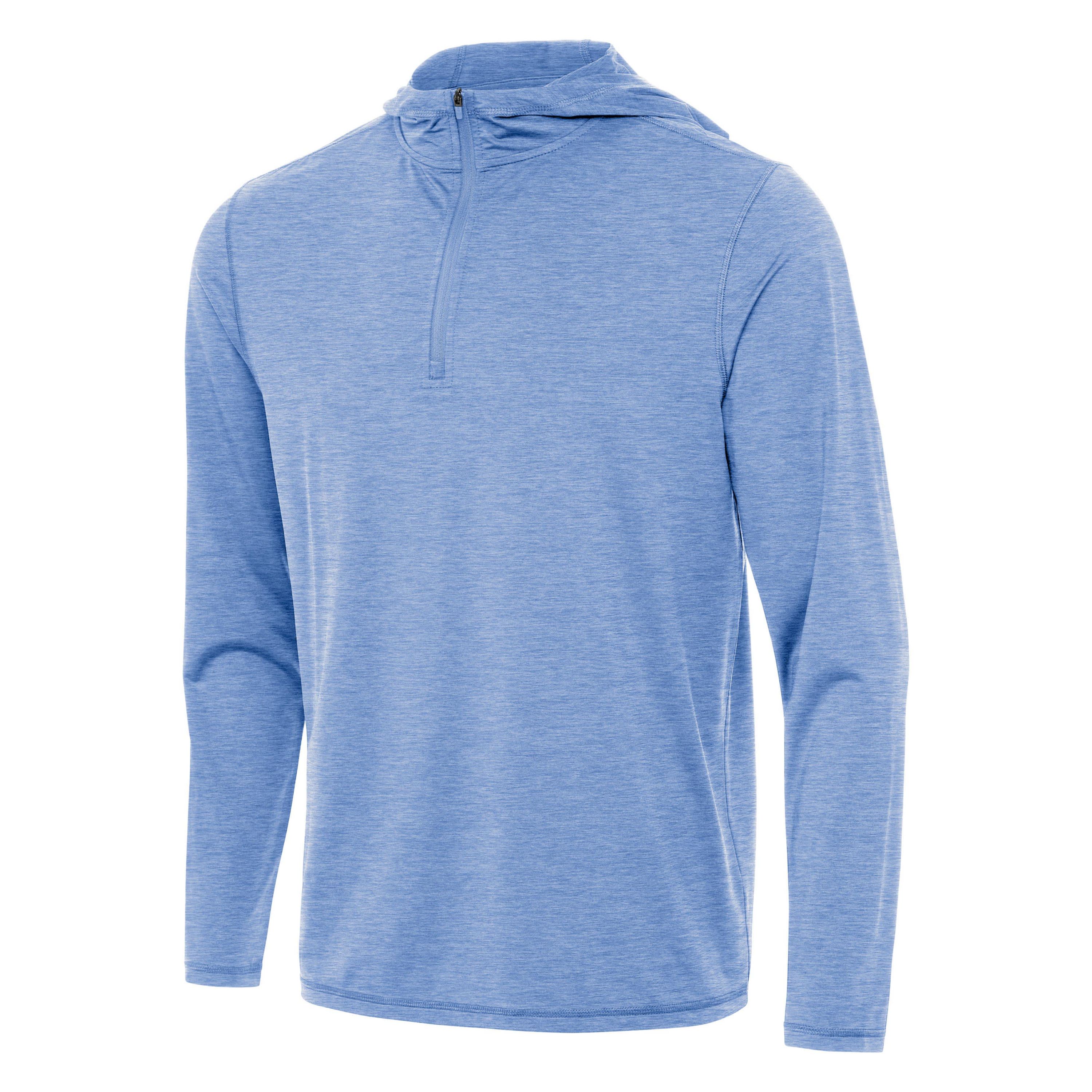 Antigua BLANK Mens Tidy 1/4 Zip Pullover Hood