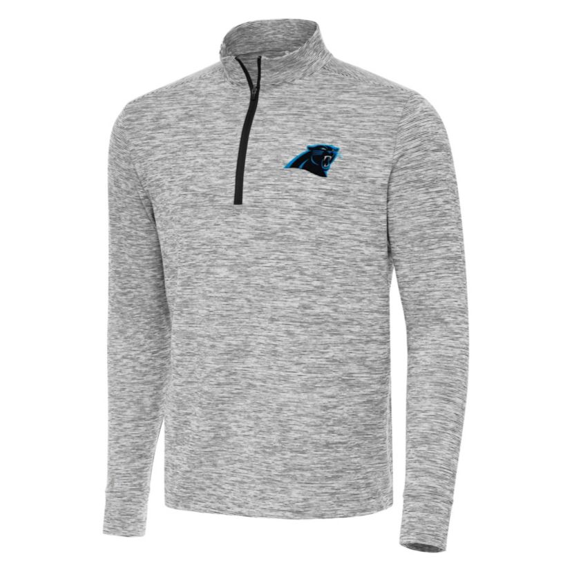 Antigua NFL Carolina Panthers Mens Cause 1/4 Zip Pullover