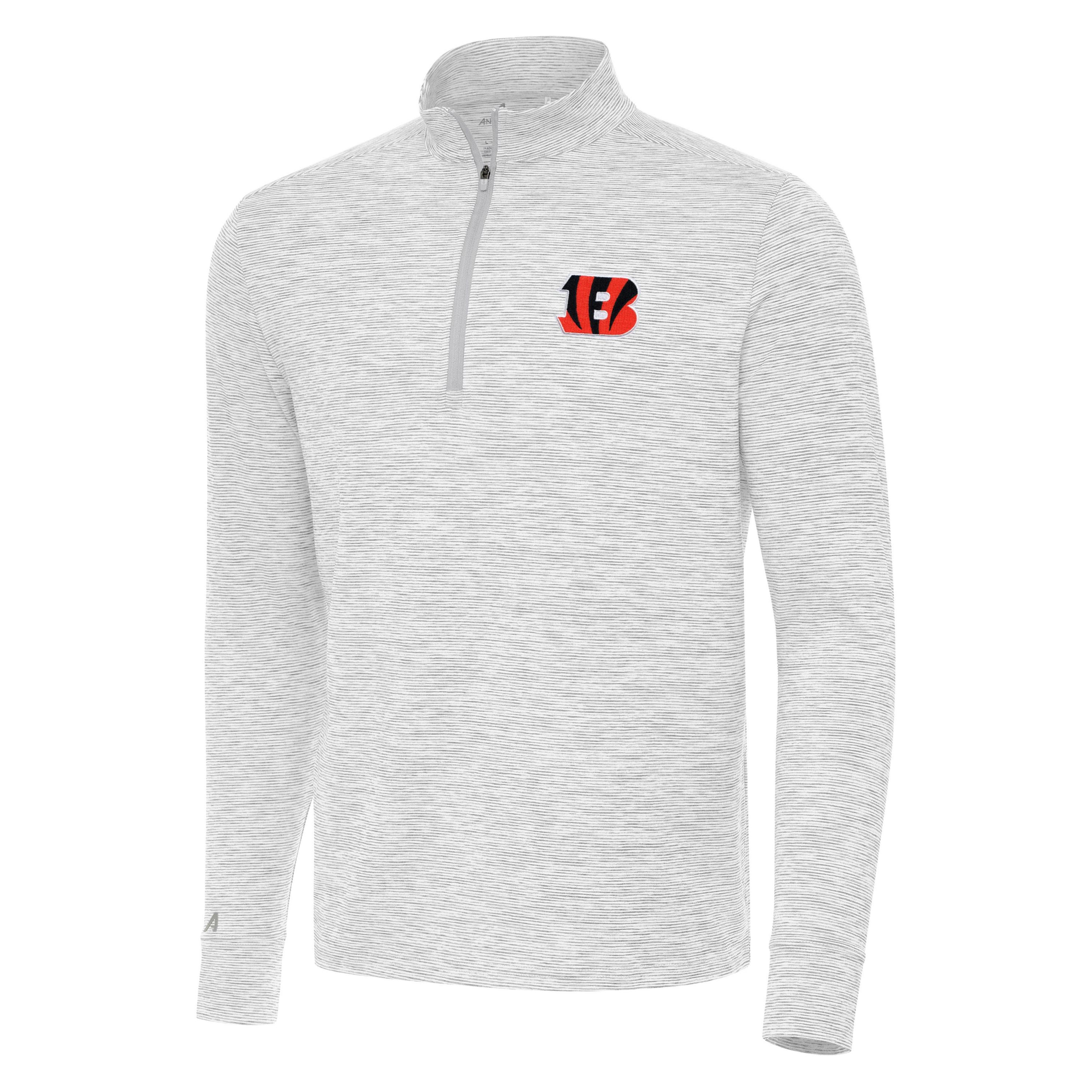 Antigua NFL Cincinnati Bengals Mens Cause 1/4 Zip Pullover