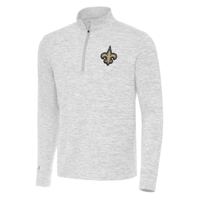 Antigua NFL New Orleans Saints Mens Cause 1/4 Zip Pullover