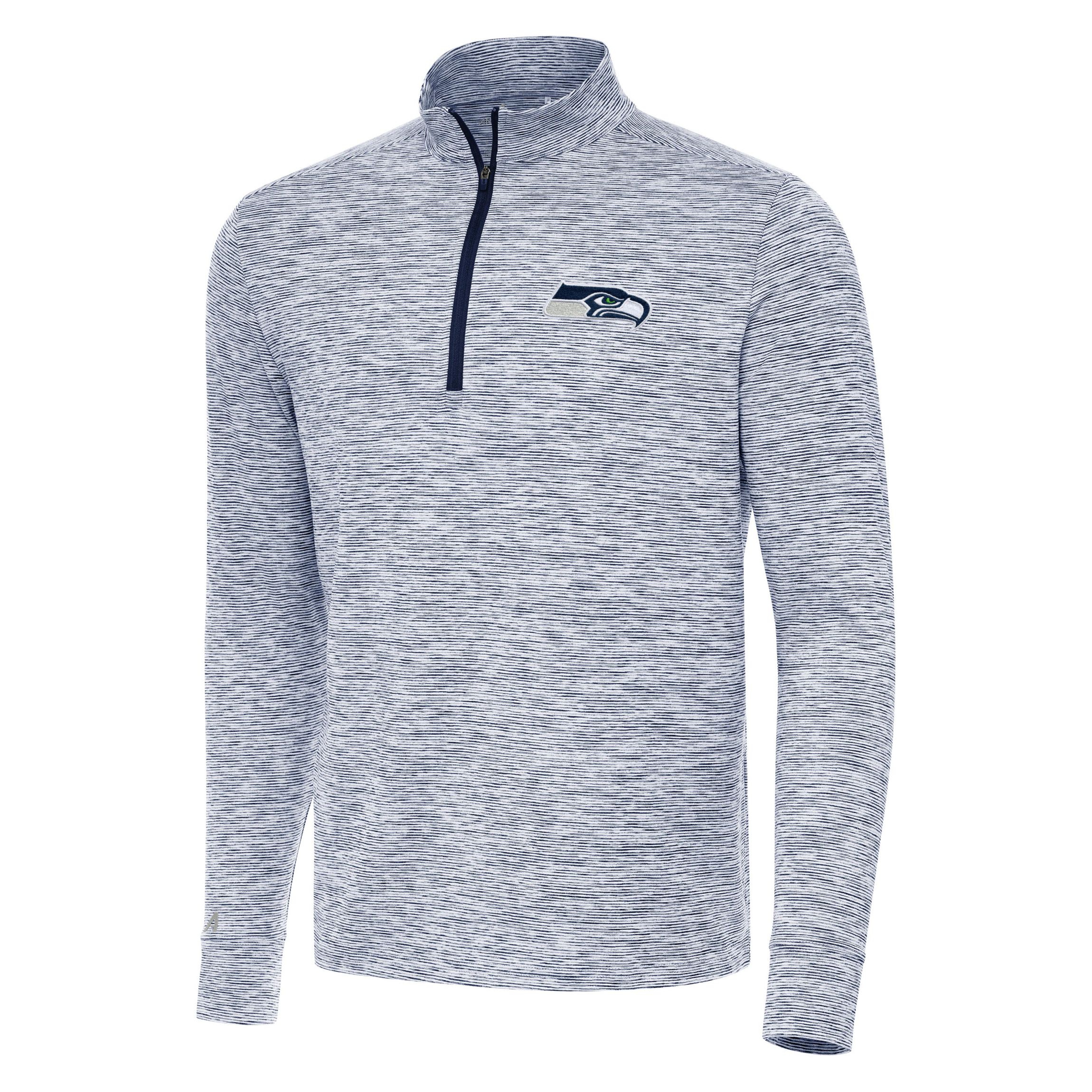 Antigua NFL Seattle Seahawks Mens Cause 1/4 Zip Pullover