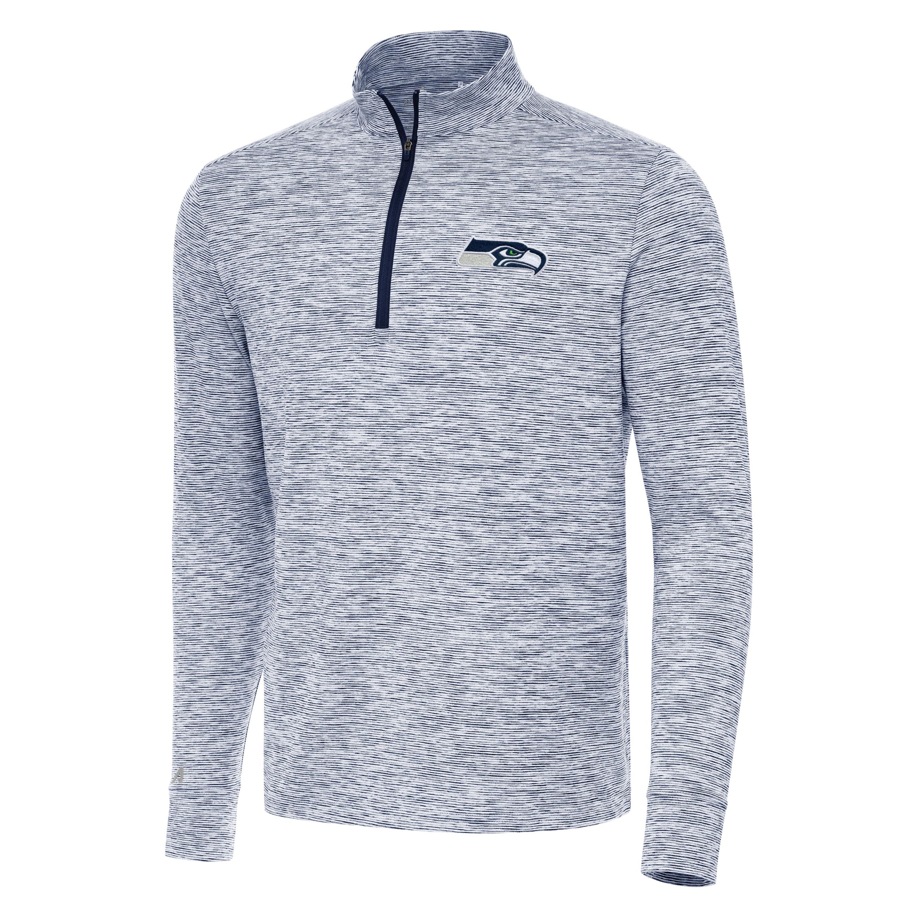 Antigua NFL Seattle Seahawks Mens Cause 1/4 Zip Pullover