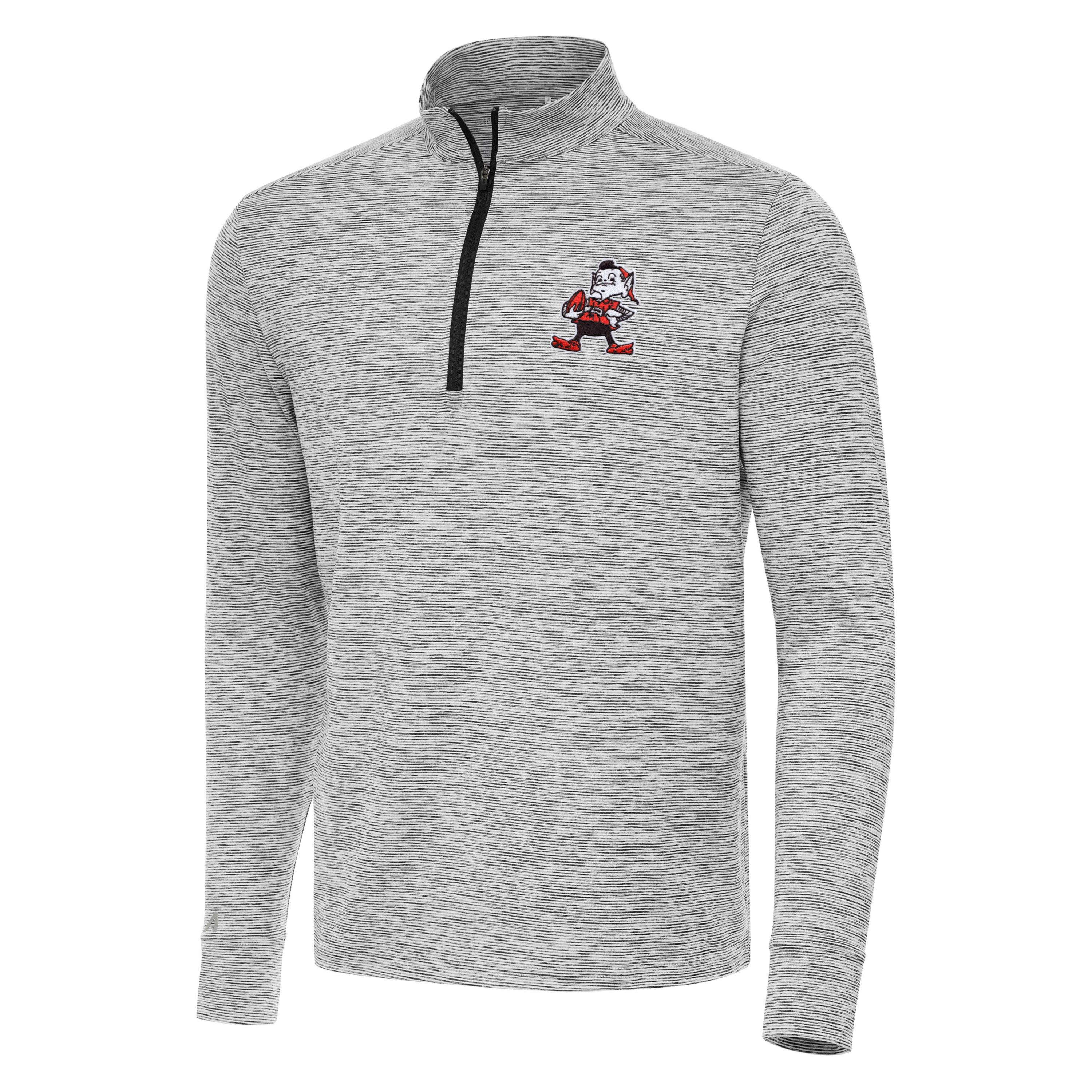 Antigua NFL Cleveland Browns Mens Cause 1/4 Zip Pullover