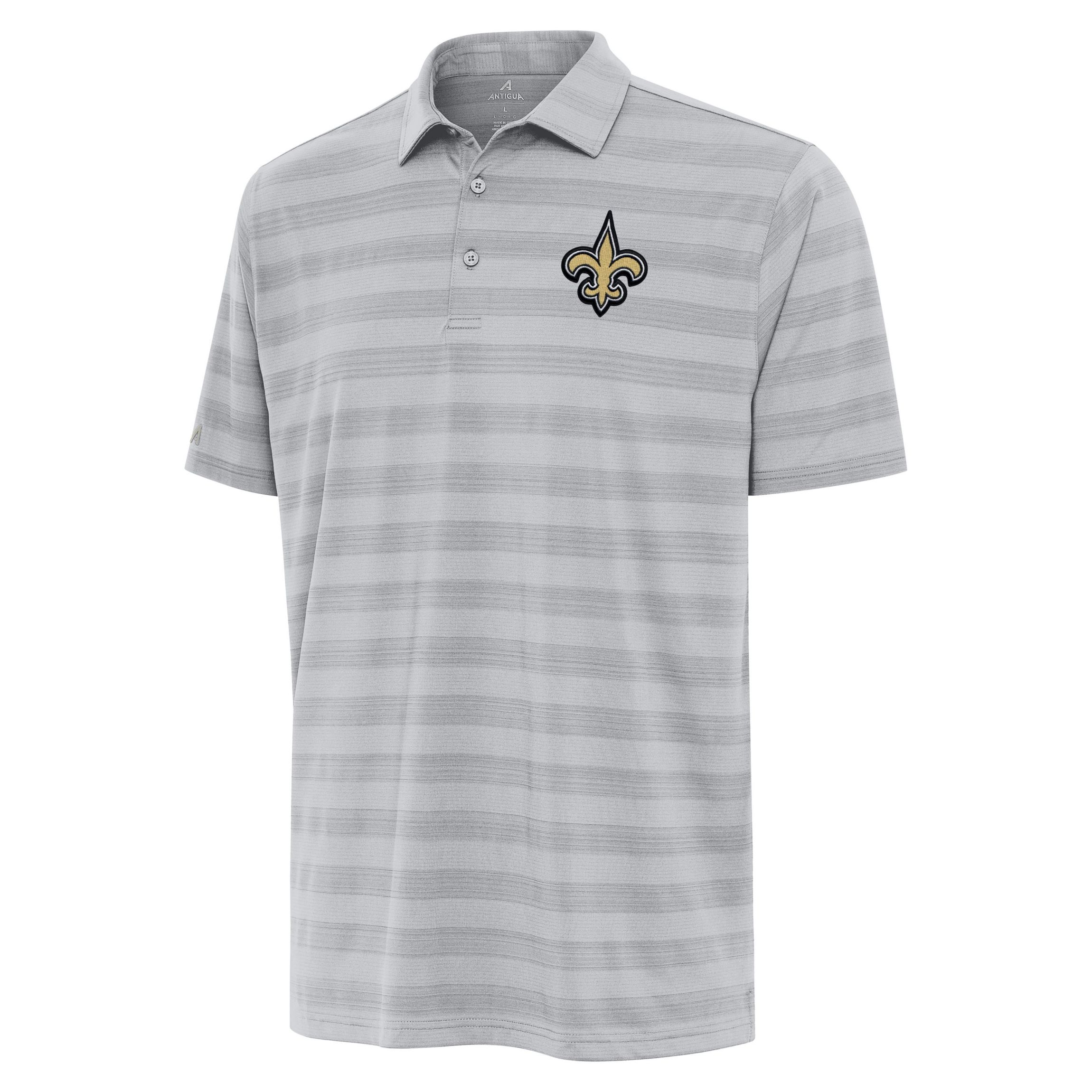 Antigua NFL New Orleans Saints Mens Tunnel Polo