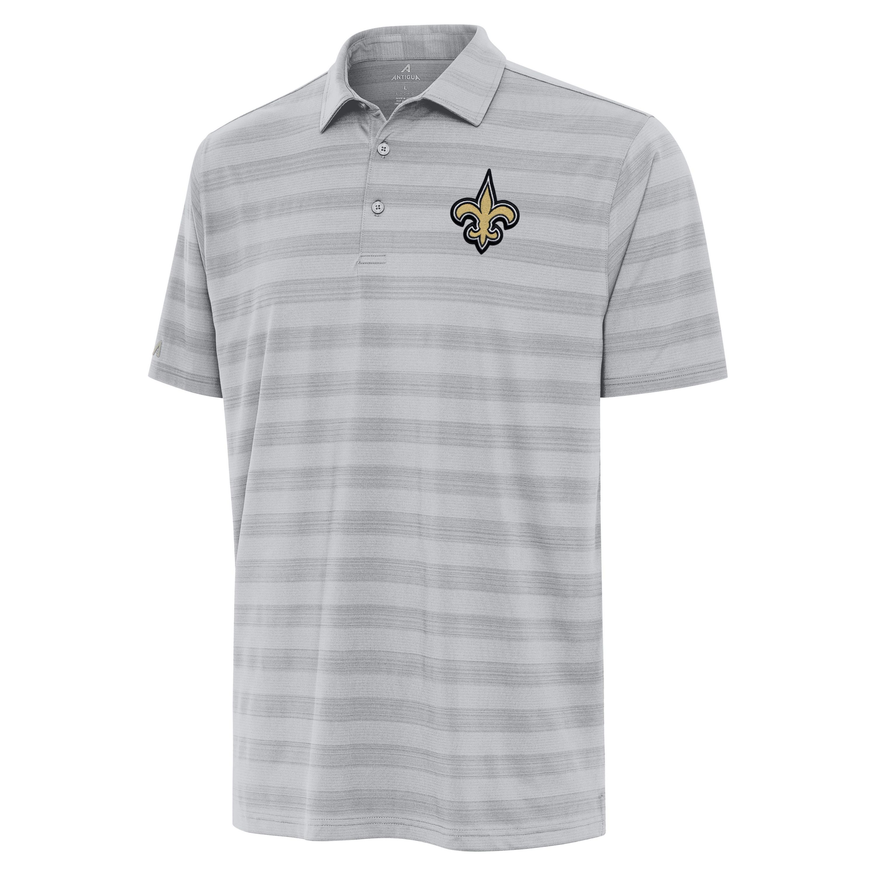 Antigua NFL New Orleans Saints Mens Tunnel Polo