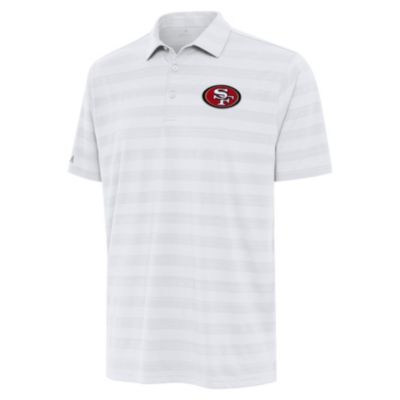Antigua NFL San Francisco 49ers Men's Tunnel Polo, White, 2XL