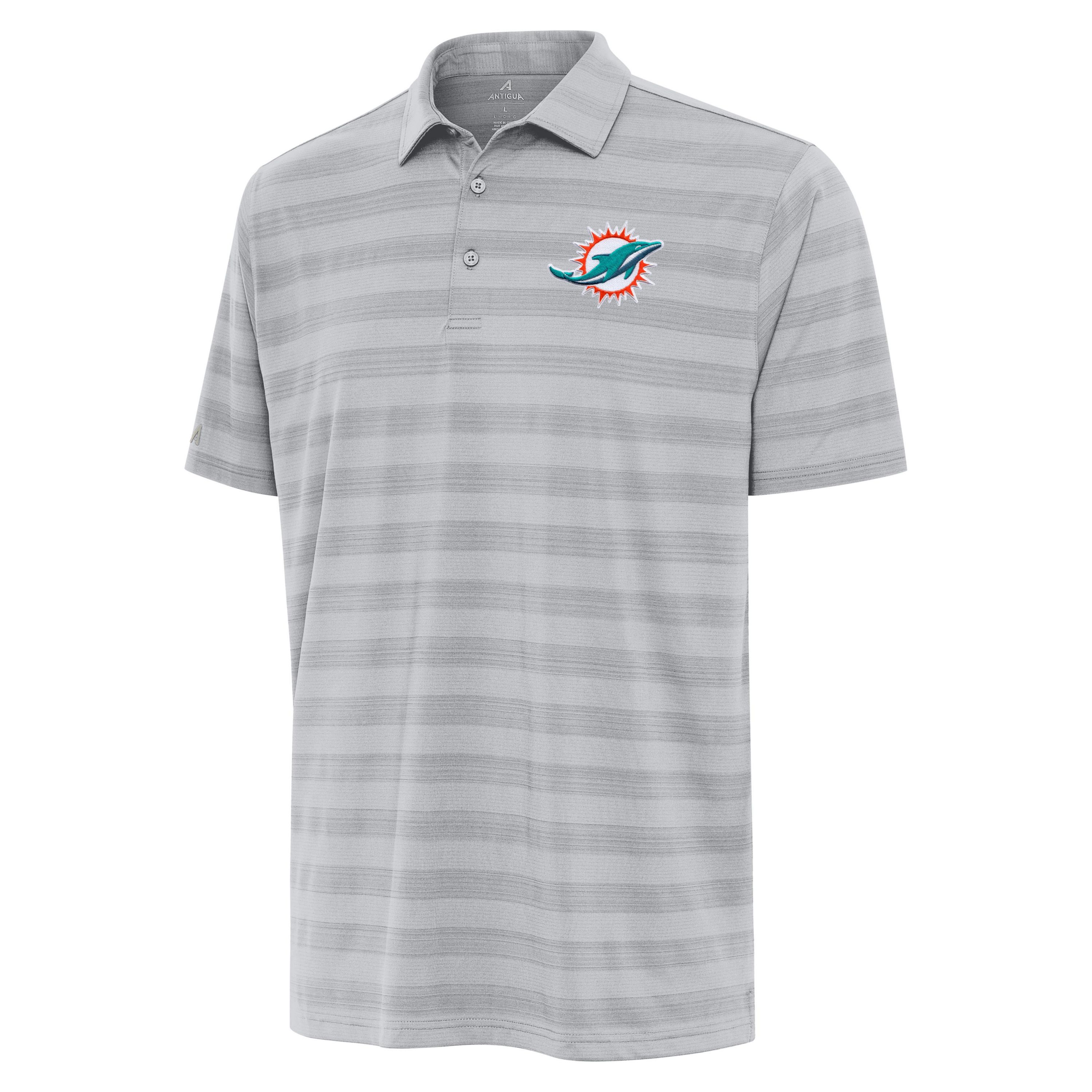 Antigua NFL Miami Dolphins Mens Tunnel Polo