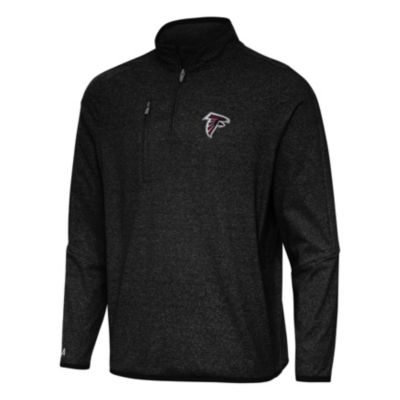 Antigua NFL Atlanta Falcons Men's Certain 1/4 Zip Pullover, Black, XL