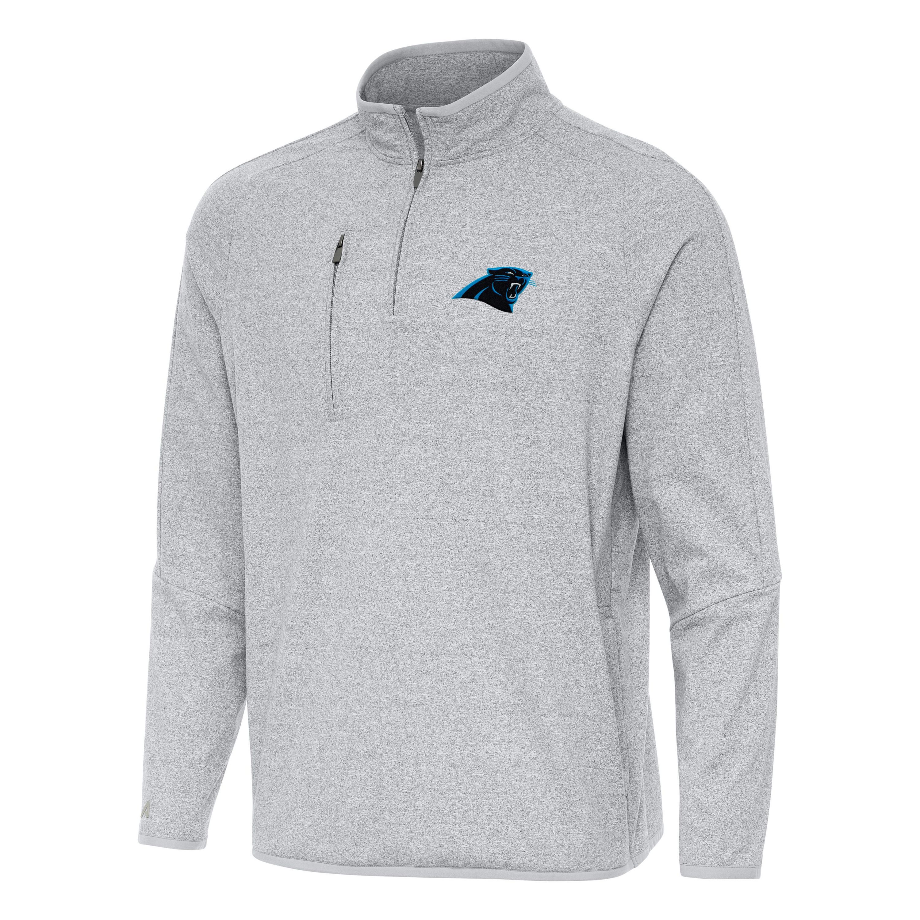 Antigua NFL Carolina Panthers Mens Certain 1/4 Zip Pullover