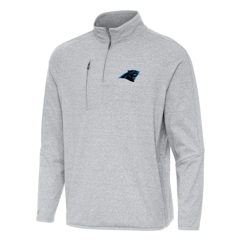 Antigua NFL Carolina Panthers Mens Certain 1/4 Zip Pullover