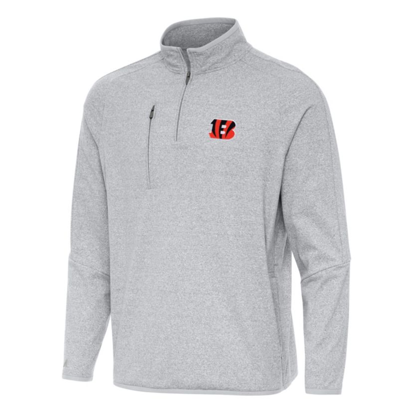 Antigua NFL Cincinnati Bengals Mens Certain 1/4 Zip Pullover