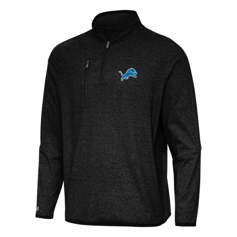 Antigua NFL Detroit Lions Mens Certain 1/4 Zip Pullover