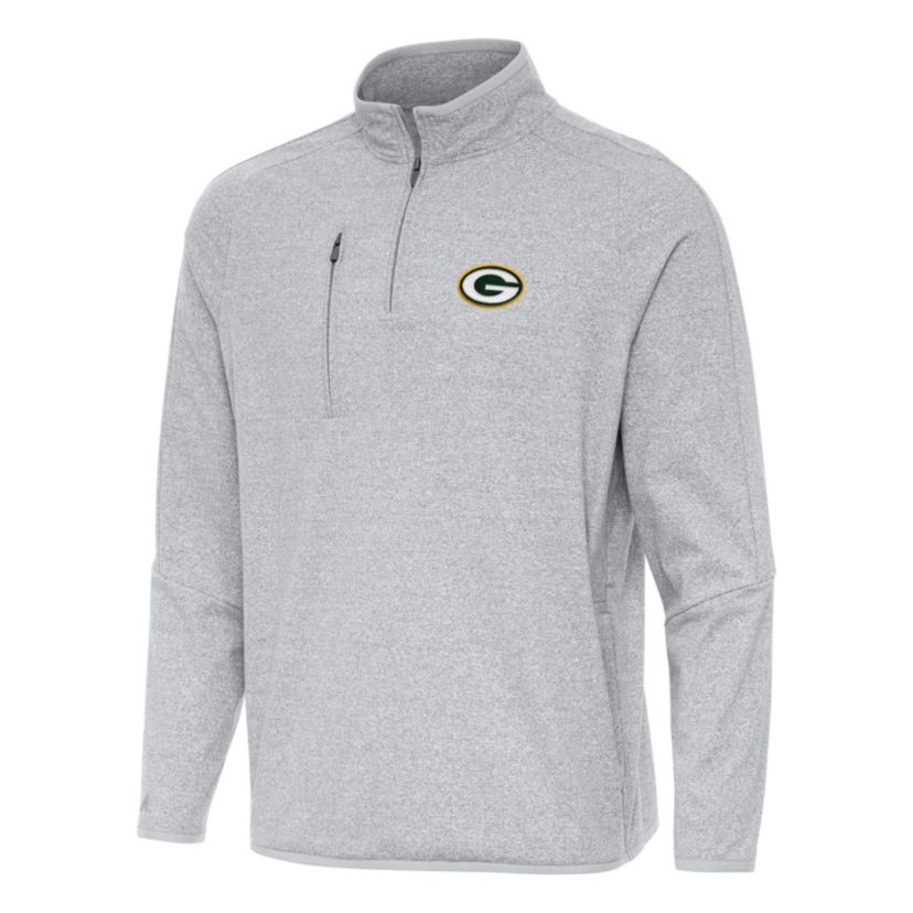 Antigua NFL Green Bay Packers Mens Certain 1/4 Zip Pullover