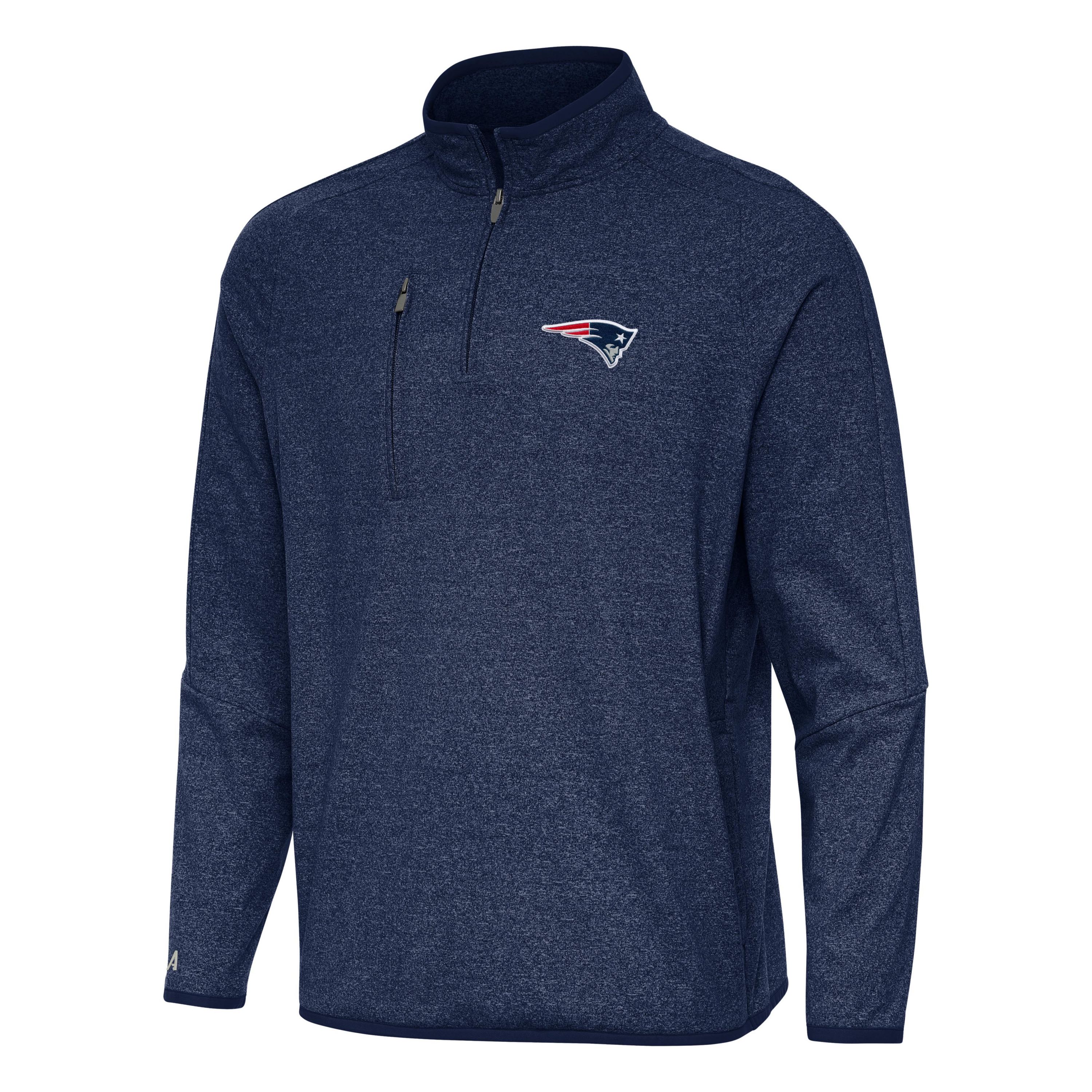 Antigua NFL New England Patriots Mens Certain 1/4 Zip Pullover