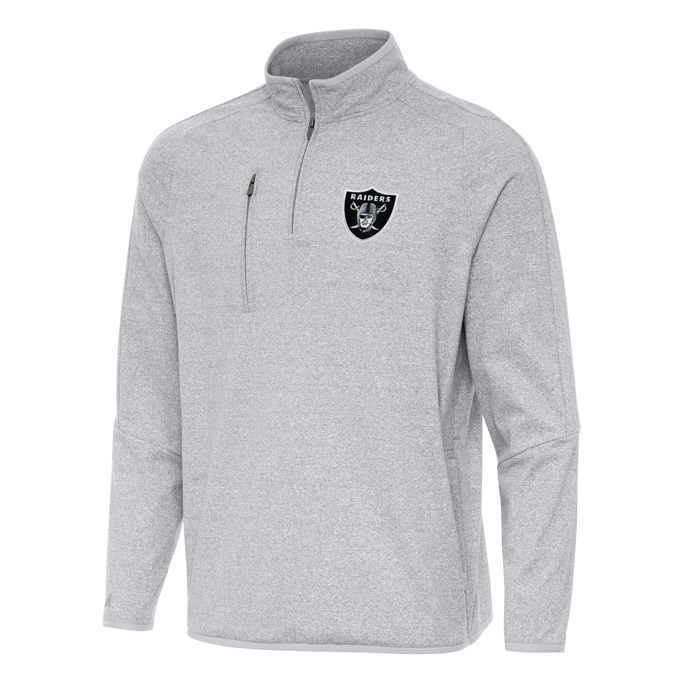 Antigua NFL Las Vegas Raiders  Mens Certain 1/4 Zip Pullover