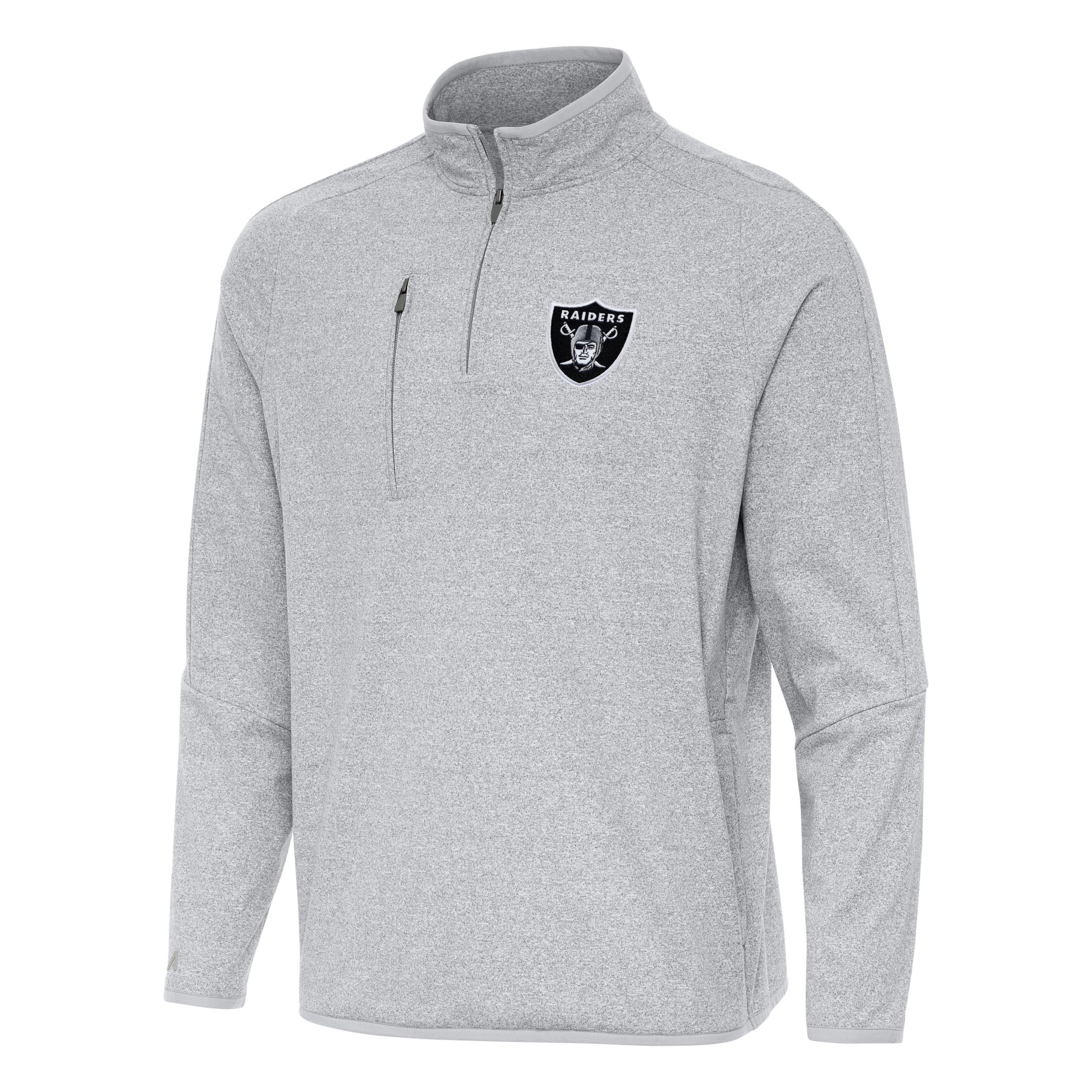 Antigua NFL Las Vegas Raiders  Mens Certain 1/4 Zip Pullover