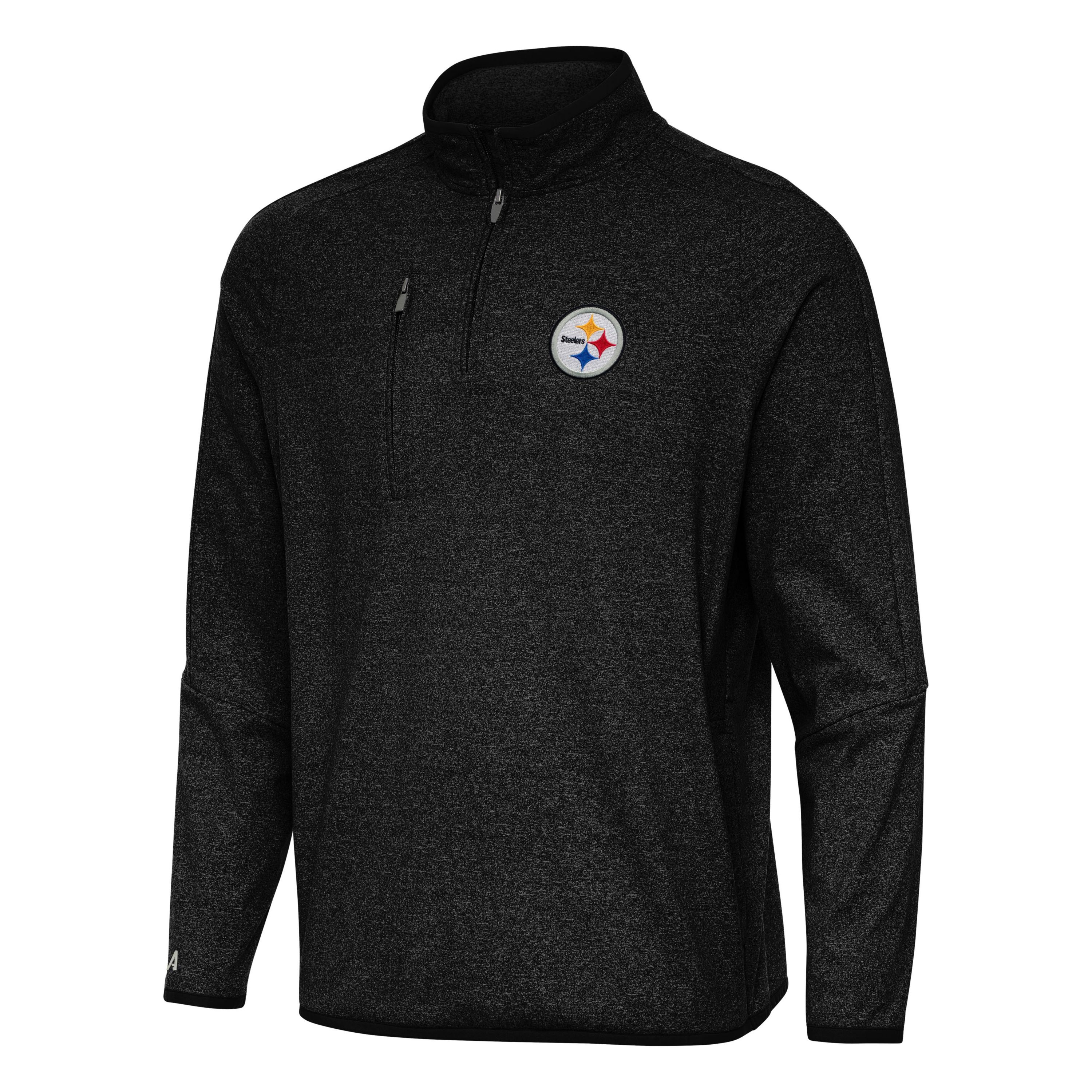 Antigua NFL Pittsburgh Steelers Mens Certain 1/4 Zip Pullover