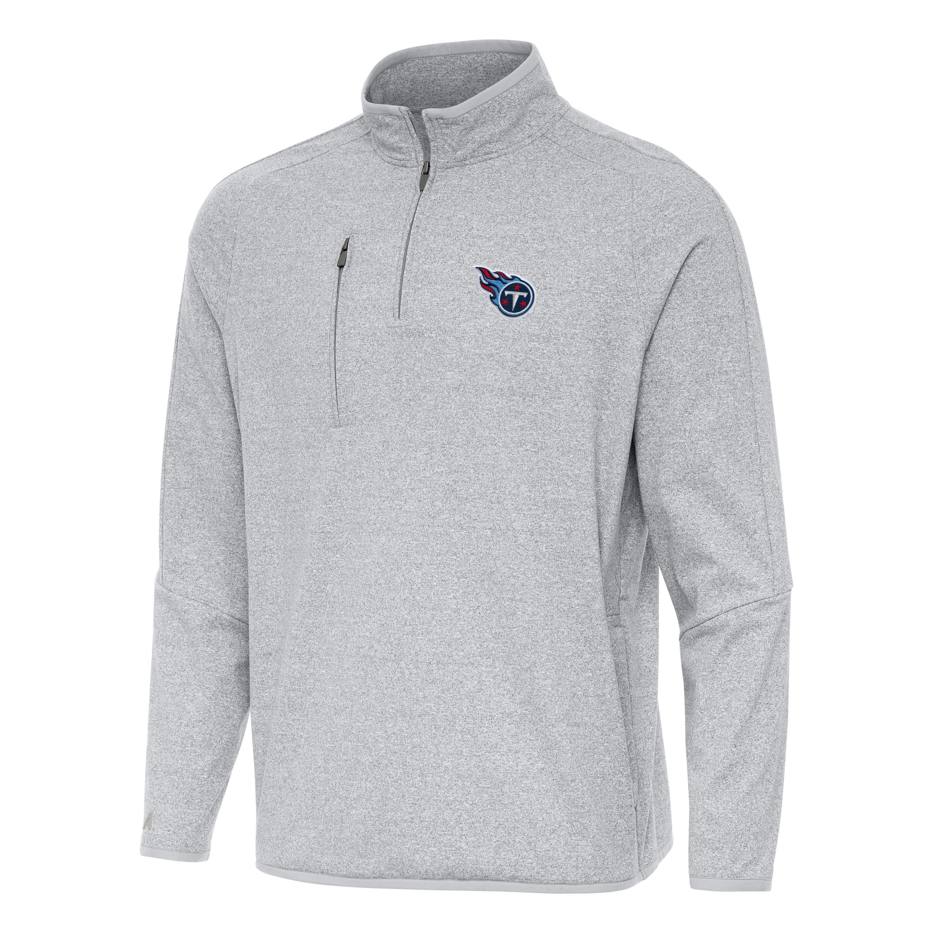 Antigua NFL Tennessee Titans Mens Certain 1/4 Zip Pullover