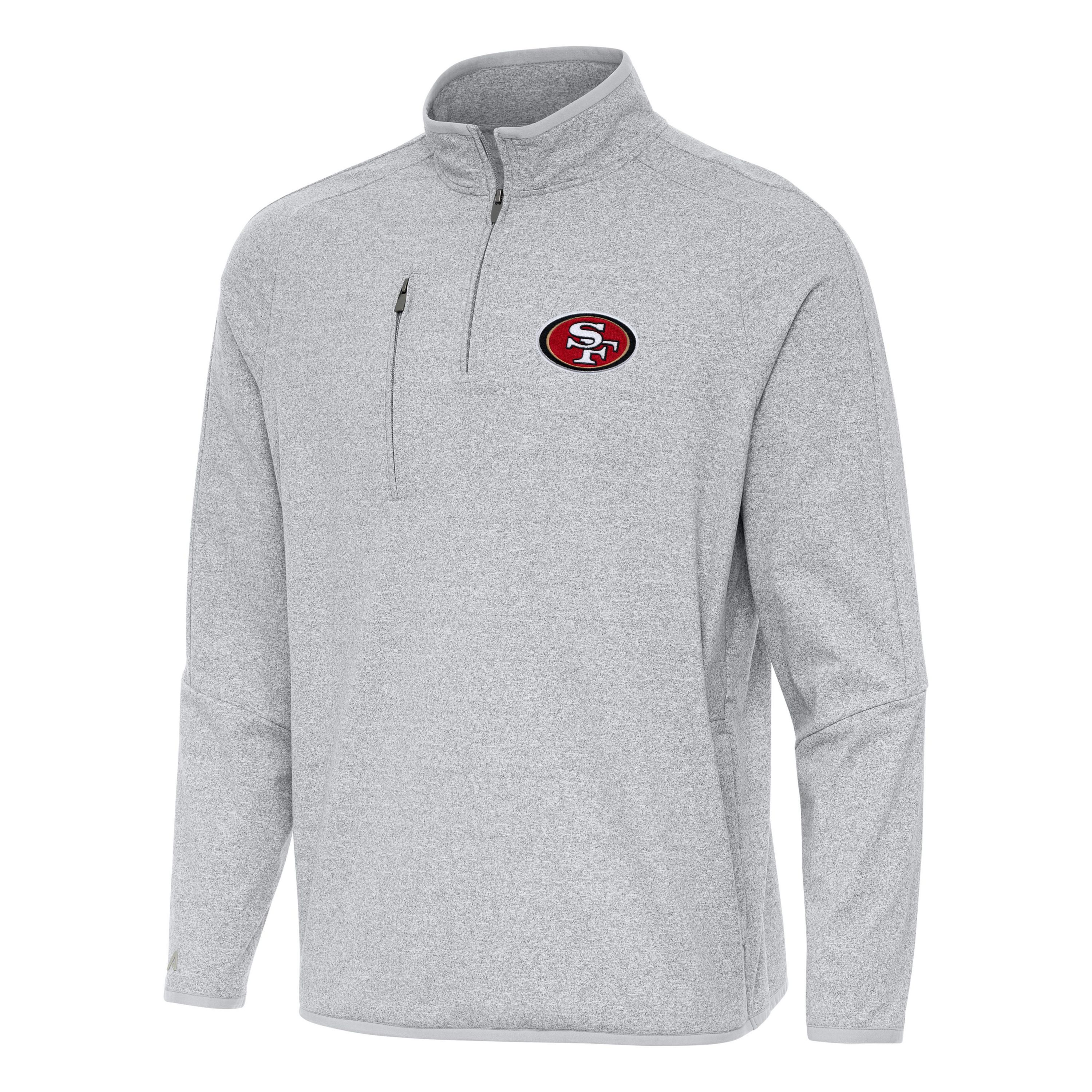 Antigua NFL San Francisco 49ers Mens Certain 1/4 Zip Pullover